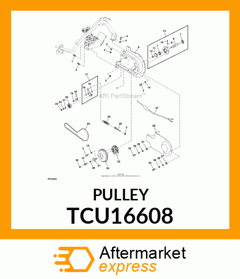 PULLEY TCU16608