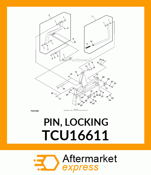 PIN, LOCKING TCU16611