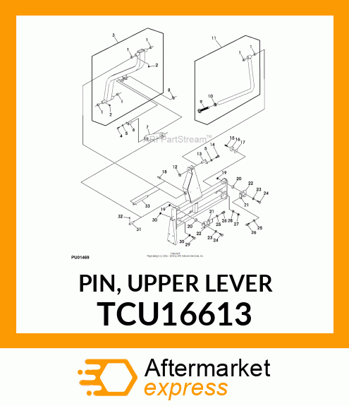 PIN, UPPER LEVER TCU16613