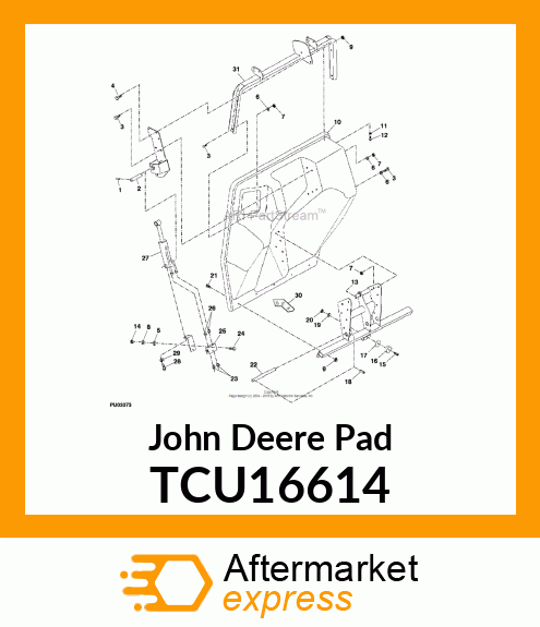 RUBBER PAD TCU16614