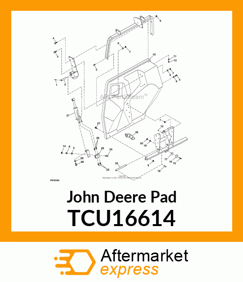 RUBBER PAD TCU16614