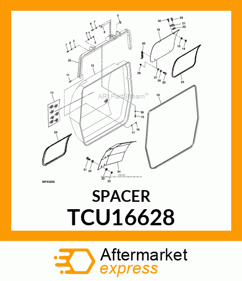 SPACER TCU16628