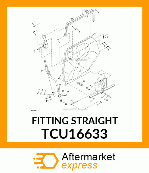 FITTING STRAIGHT TCU16633