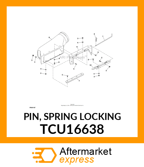 PIN, SPRING LOCKING TCU16638