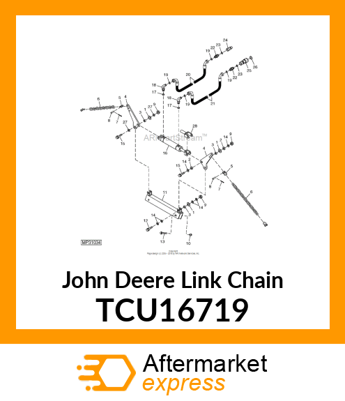 CHAIN, DECK WING LIFT TCU16719