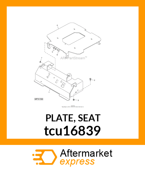 PLATE, SEAT tcu16839