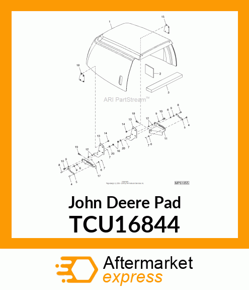 FOAM PAD, HOOD SEAL TCU16844