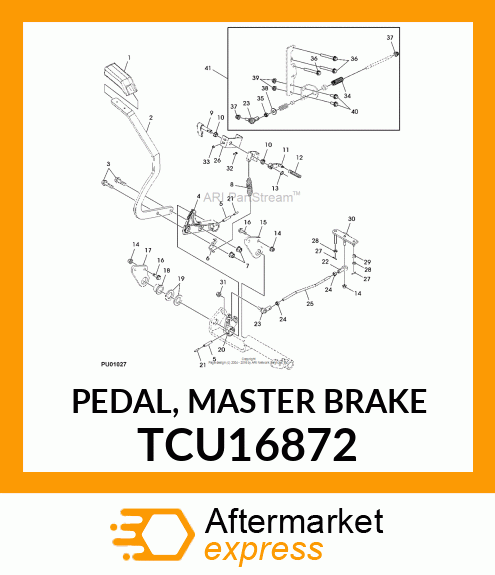 PEDAL, MASTER BRAKE TCU16872