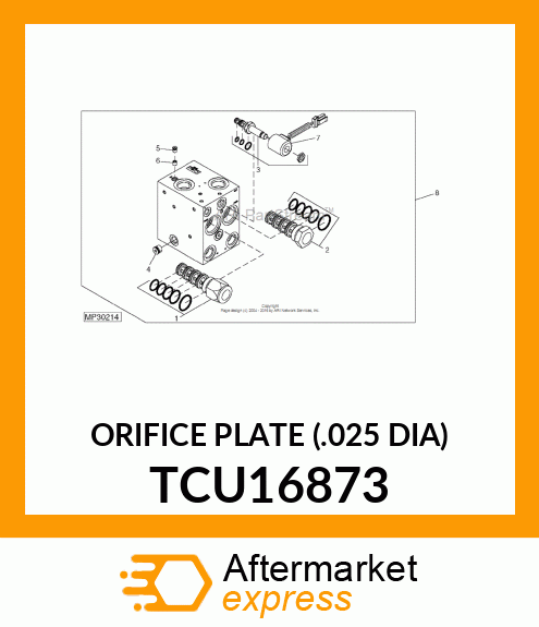 ORIFICE PLATE (.025 DIA) TCU16873