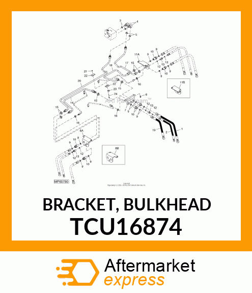 BRACKET, BULKHEAD TCU16874