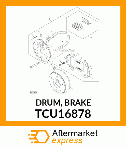 DRUM, BRAKE TCU16878