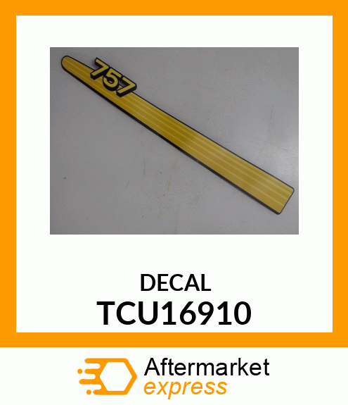 LABEL, 757 BUMPER STRIPE LEFT TCU16910