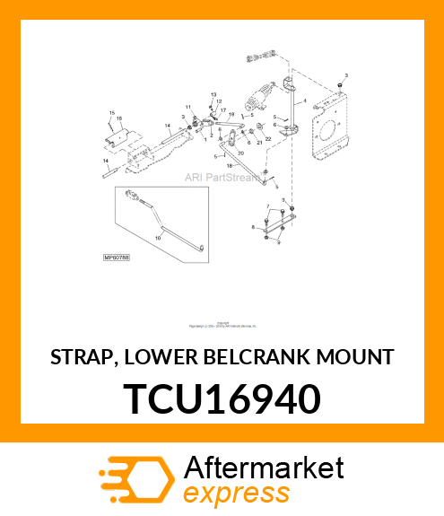 STRAP, LOWER BELCRANK MOUNT TCU16940