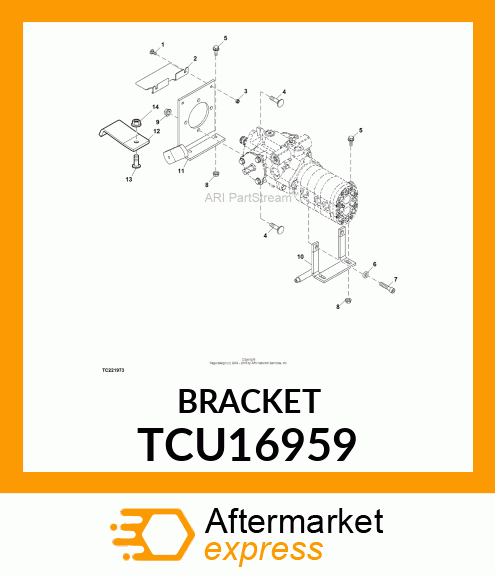 BRACKET TCU16959