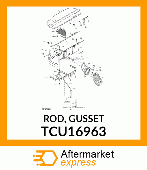 ROD, GUSSET TCU16963