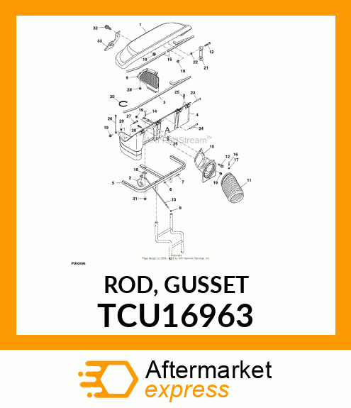 ROD, GUSSET TCU16963