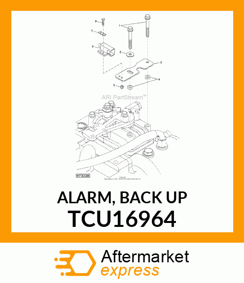 ALARM, BACK UP TCU16964