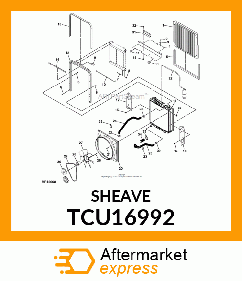 SHEAVE TCU16992