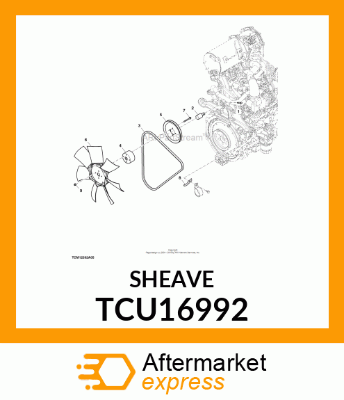 SHEAVE TCU16992