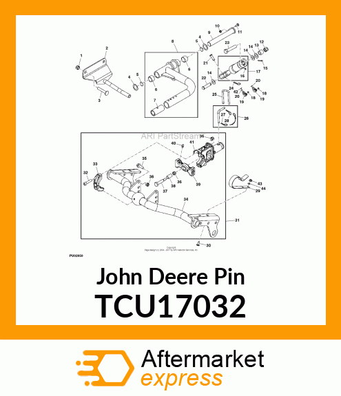 PIN, LIFT ARM YOKE ADAPTER TCU17032