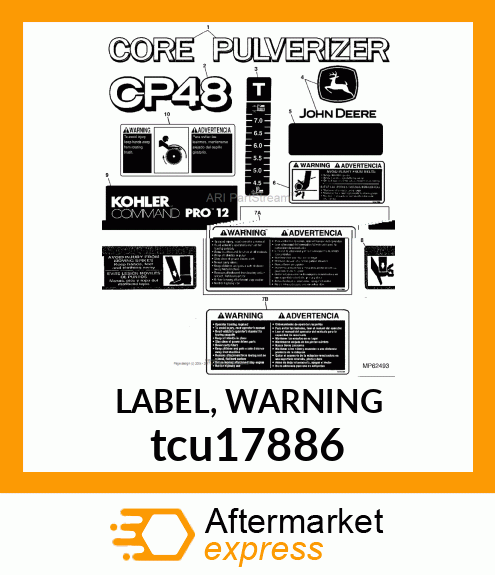 LABEL, WARNING tcu17886