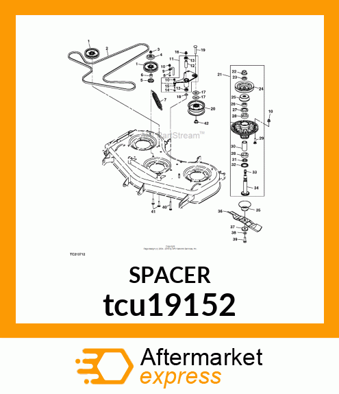 SPACER, BELT TENSIONER PIVOT tcu19152