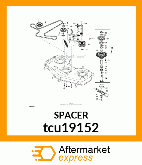 SPACER, BELT TENSIONER PIVOT tcu19152