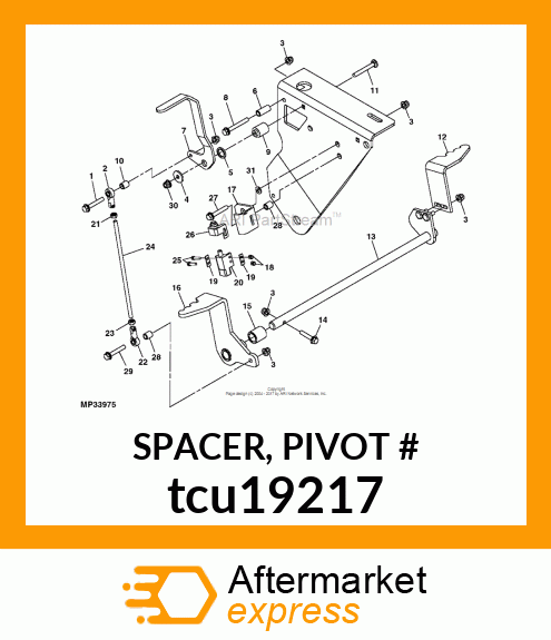 SPACER, PIVOT # tcu19217