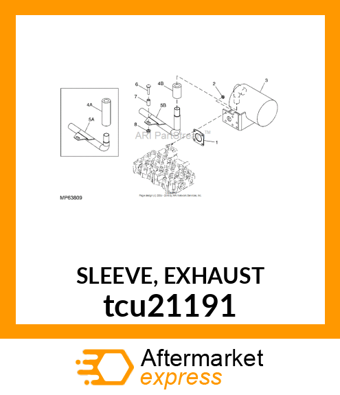 SLEEVE, EXHAUST tcu21191