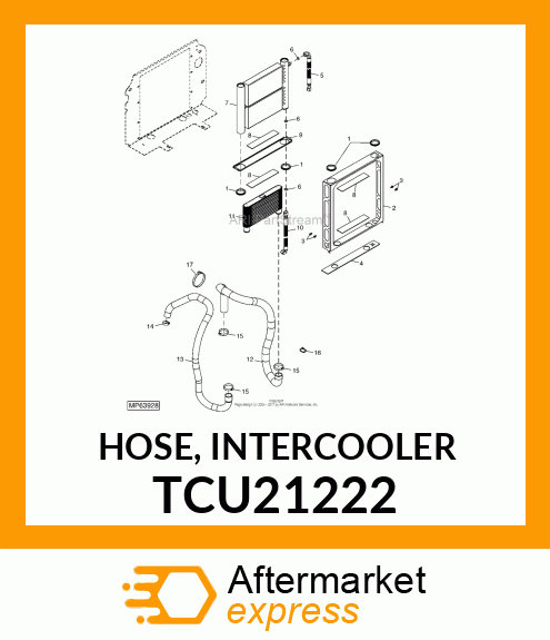 HOSE, INTERCOOLER TCU21222