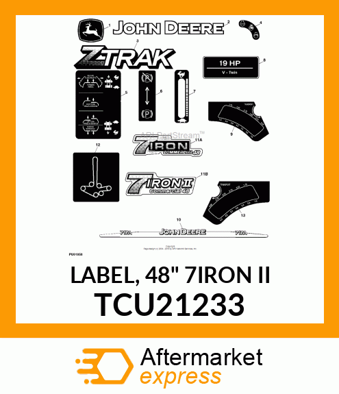 LABEL, 48" 7IRON II TCU21233