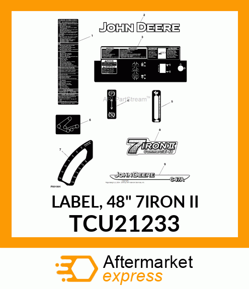 LABEL, 48" 7IRON II TCU21233