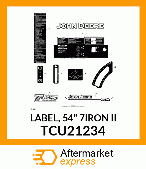 LABEL, 54" 7IRON II TCU21234