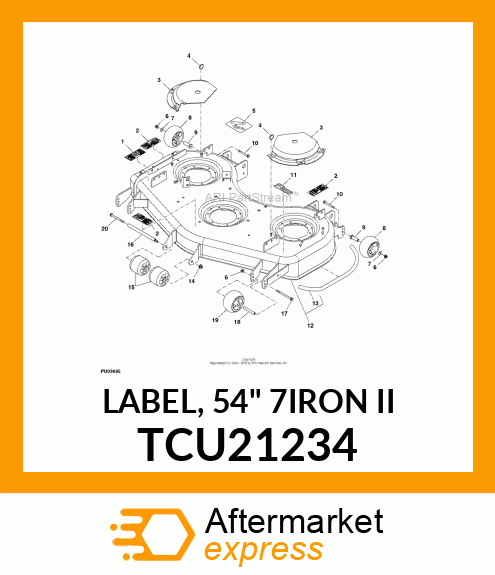 LABEL, 54" 7IRON II TCU21234