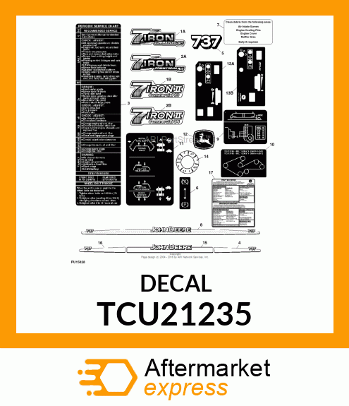 LABEL, 60" 7IRON II TCU21235