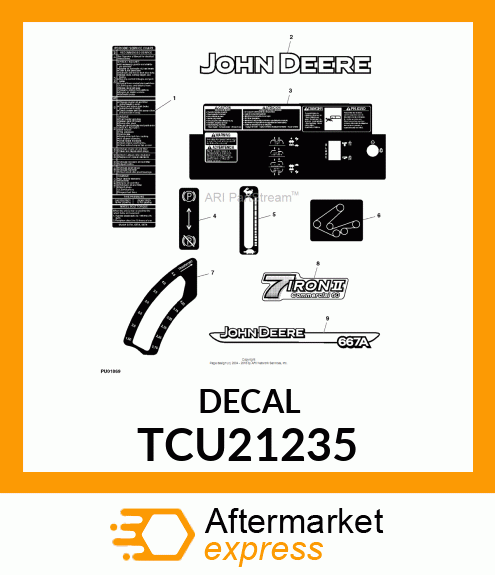 LABEL, 60" 7IRON II TCU21235