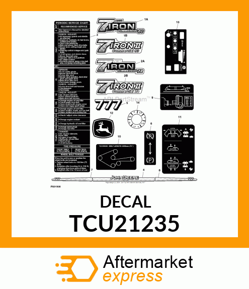 LABEL, 60" 7IRON II TCU21235