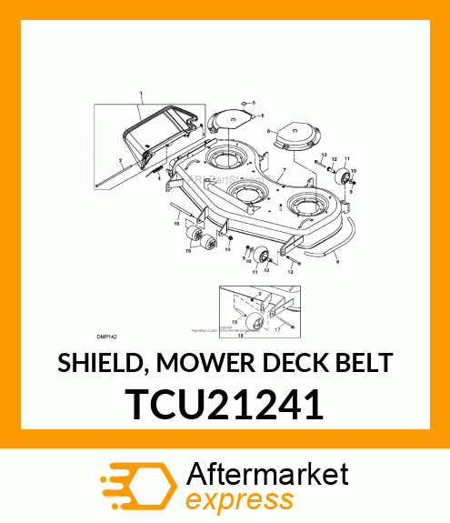 SHIELD, MOWER DECK BELT TCU21241