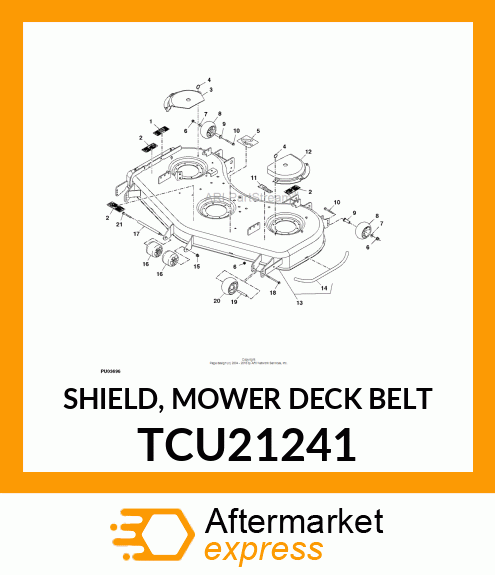 SHIELD, MOWER DECK BELT TCU21241