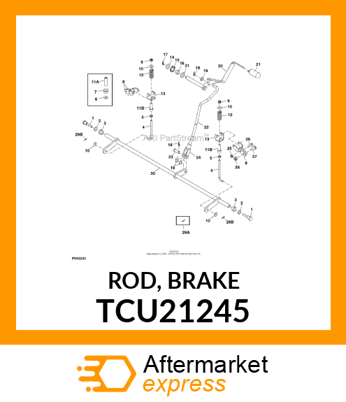 ROD, BRAKE TCU21245