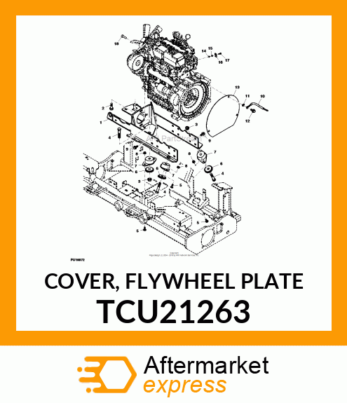 COVER, FLYWHEEL PLATE TCU21263