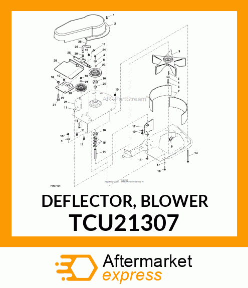 DEFLECTOR, BLOWER TCU21307