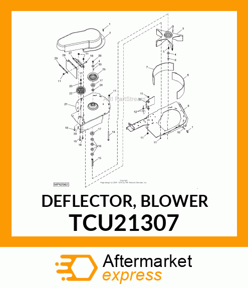 DEFLECTOR, BLOWER TCU21307