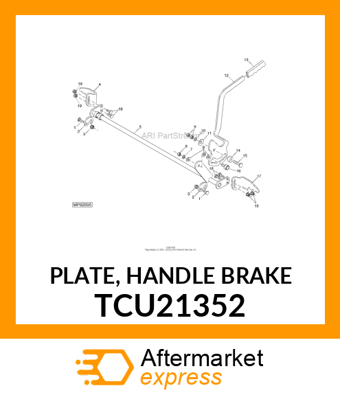 PLATE, HANDLE BRAKE TCU21352