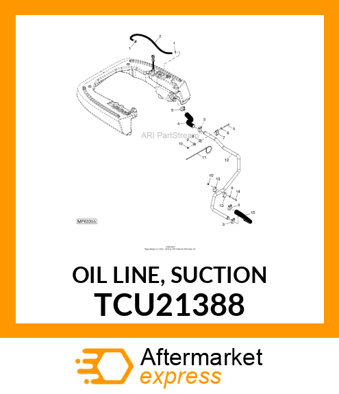 OIL LINE, SUCTION TCU21388