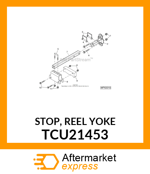 STOP, REEL YOKE TCU21453