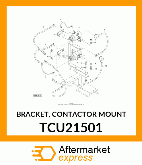 BRACKET, CONTACTOR MOUNT TCU21501