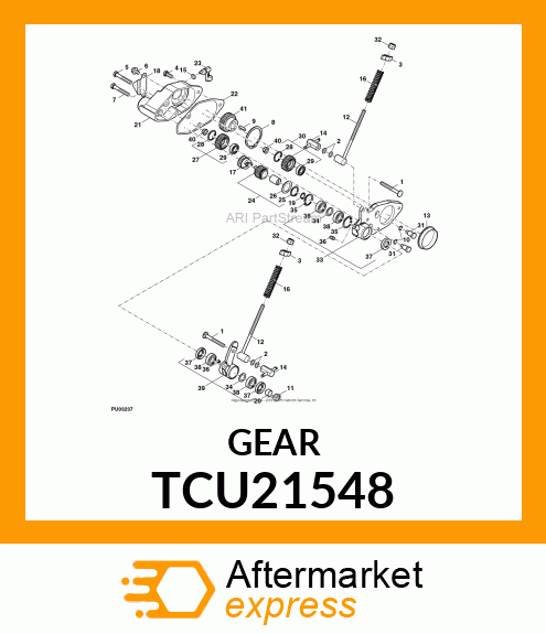 GEAR (BRUSH DRIVE) TCU21548