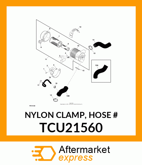 NYLON CLAMP, HOSE # TCU21560