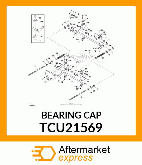 CAP, BEARING TCU21569